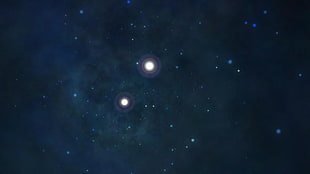 galaxy during night time